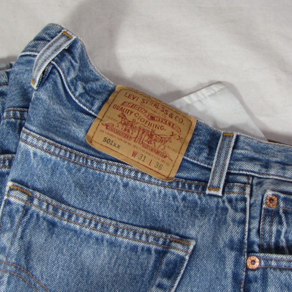 Levi's 501 Jeans USA Made W31 L36, Measured W30 L33